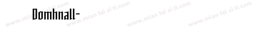 鍾晉宇 Domhnall字体转换